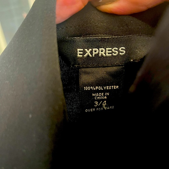 Classic Sexy Diane Von Furstenberg inspired collared wrap dress. Express 3/4 - Picture 4 of 5